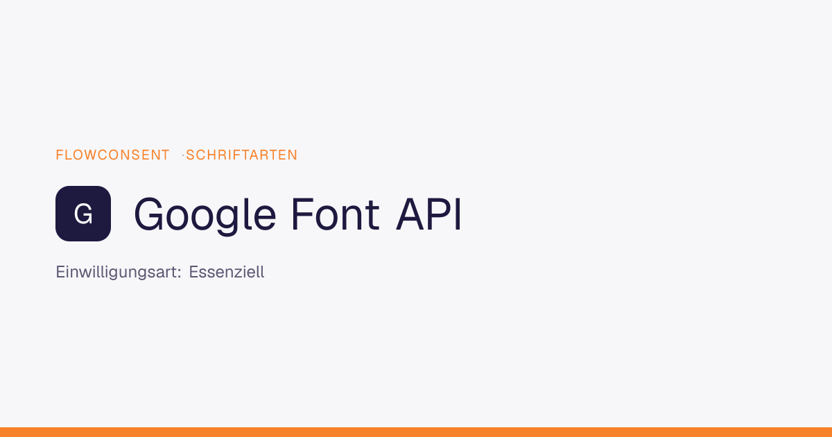 Google Font API : DSGVO, Cookies und Einwilligung