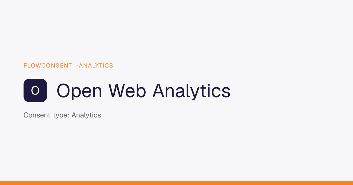 Open Web Analytics and GDPR: cookies, consent, self hosting