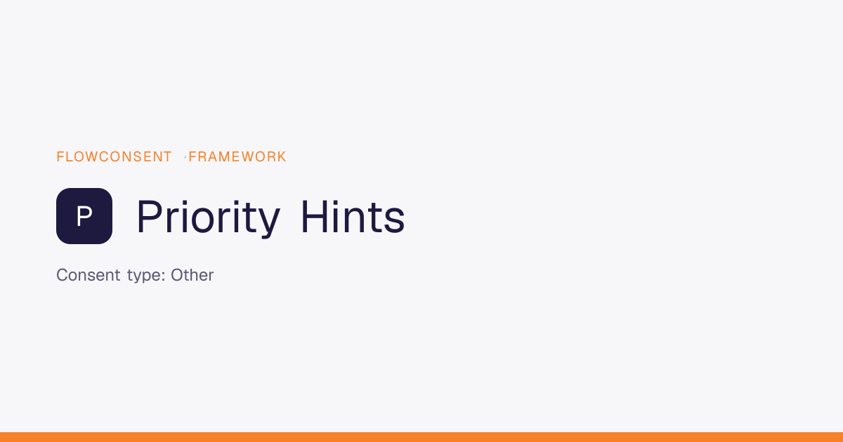 Priority Hints - Analytics Consent | FlowConsent