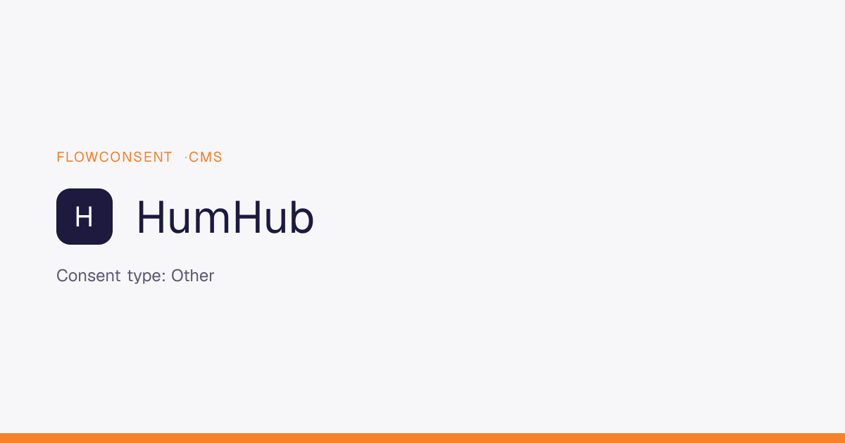 HumHub - Other Consent | FlowConsent