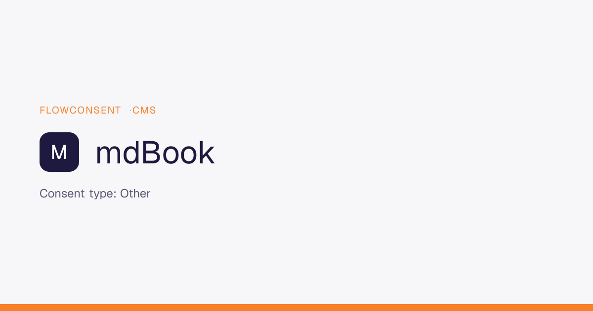mdBook - Other Consent | FlowConsent