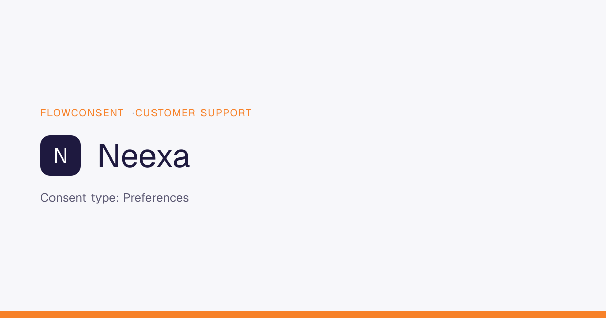 Neexa - Preferences Consent | FlowConsent