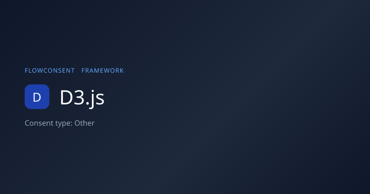 D3.js - Other Consent | FlowConsent