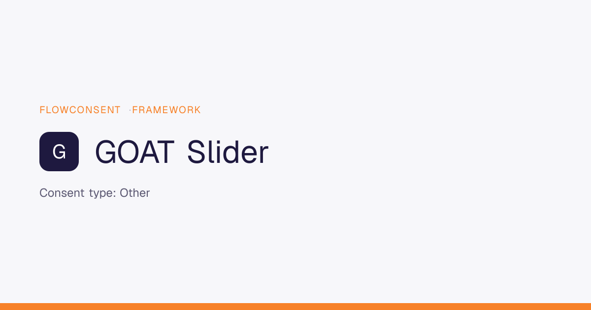 Goat Slider - Other Consent | FlowConsent
