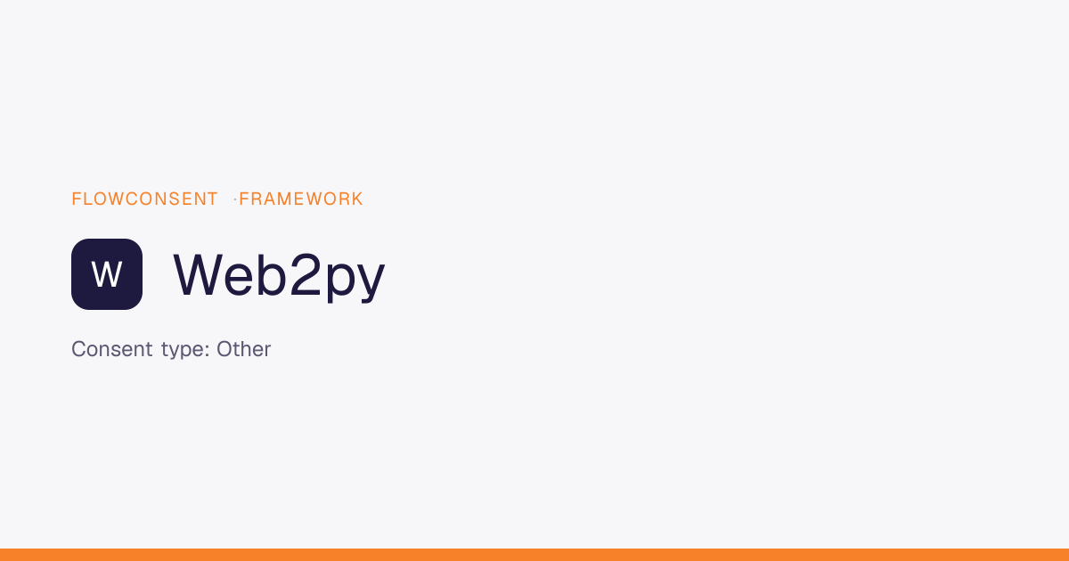 Web2py - Other Consent | FlowConsent