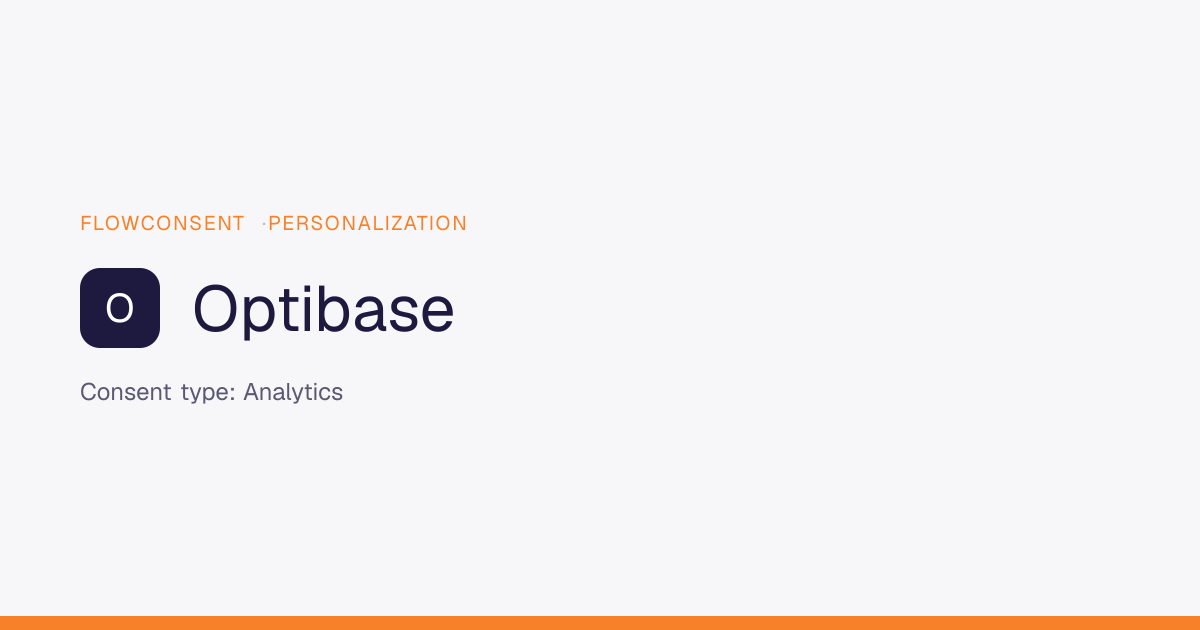 Optibase and GDPR: consent, cookies and experiments